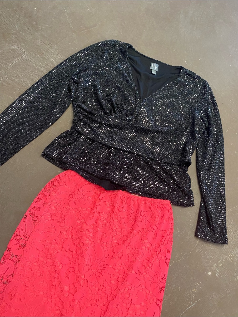 Worthington Black Knit Top